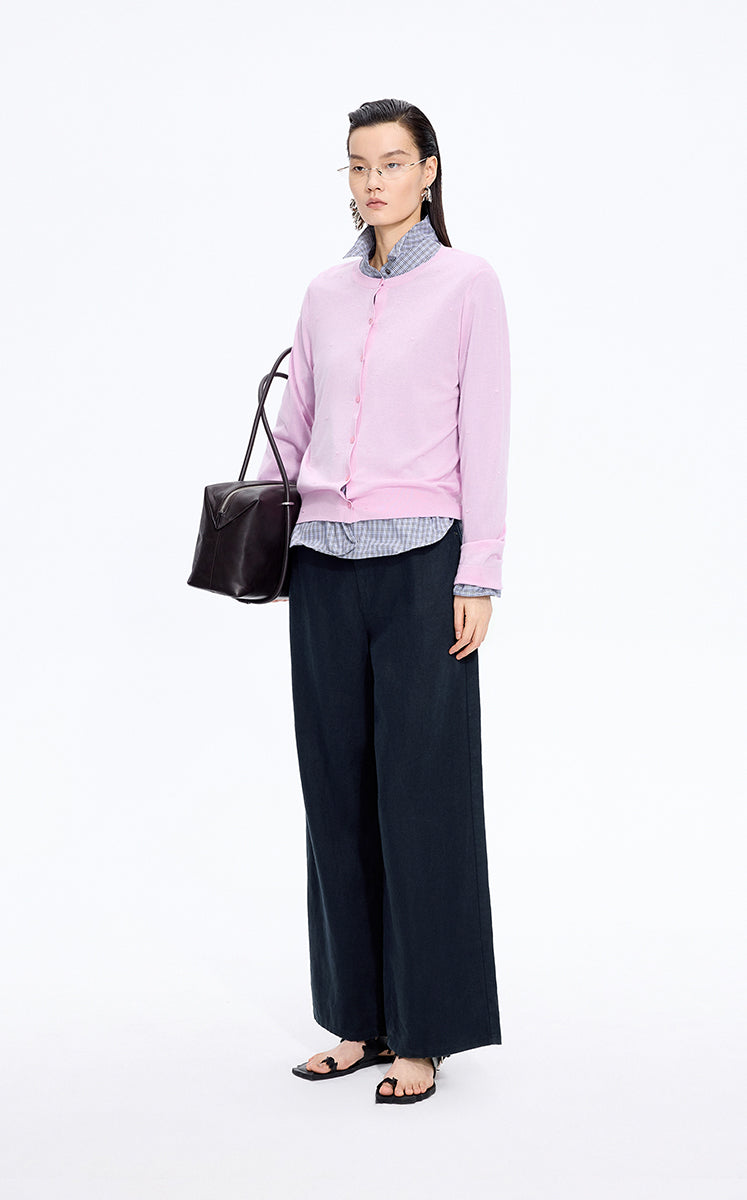 Pants / JNBY Linen Relaxed Wide-Leg Pants