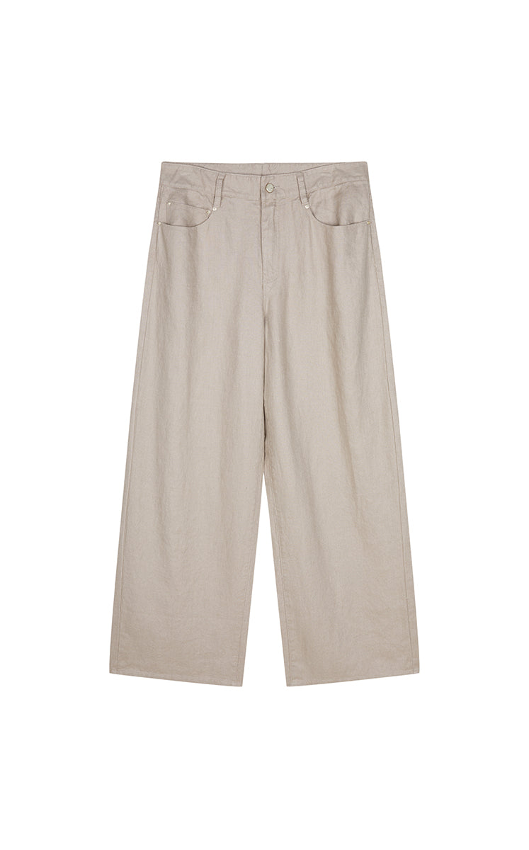 Pants / JNBY Linen Relaxed Wide-Leg Pants