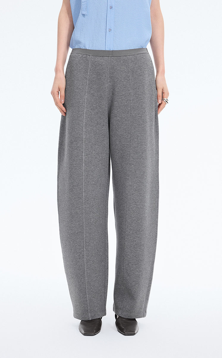 Pants / JNBY Loose Banana Cotton Blend Pants Grey