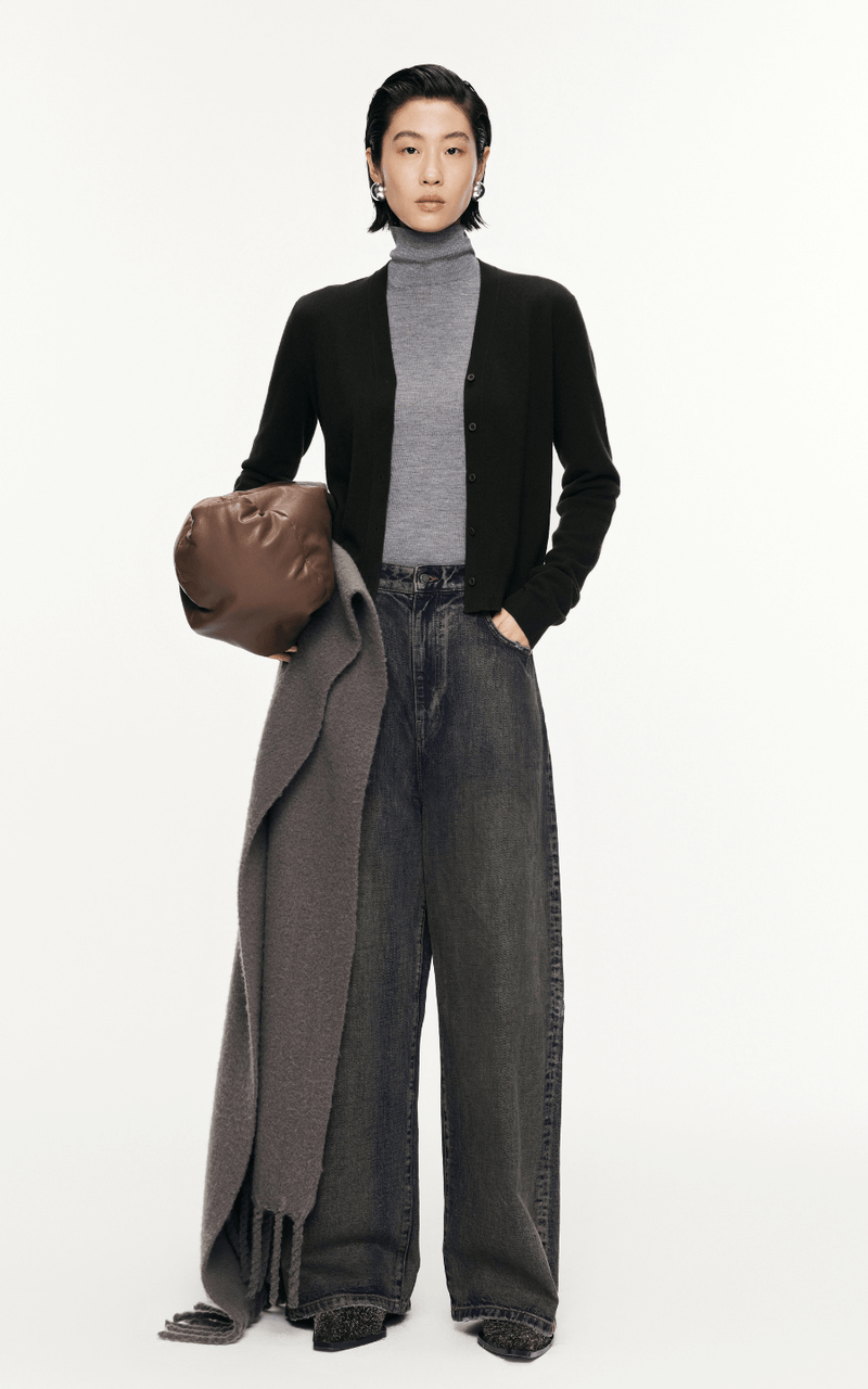 Pants / JNBY Loose Fit Denim Straight Jeans XL