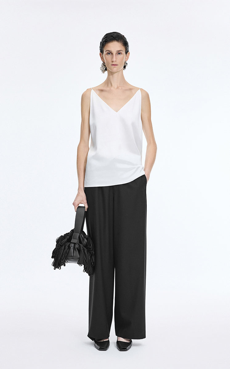 Pants / JNBY Loose Wool Blend Straight Long Pants