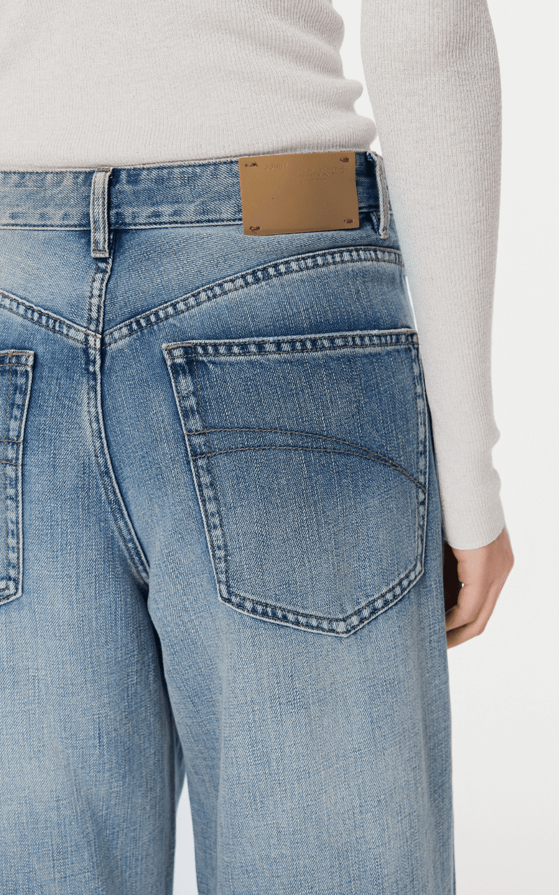 Pants / JNBY Washed Full-Length Cotton Jeans