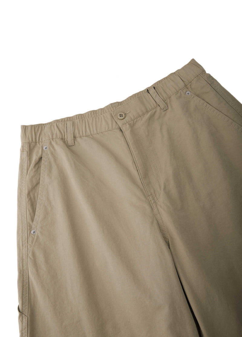 Pants / JNBY Cotton Blend Wide Leg Cargo Trousers Light Grey Khaki-1