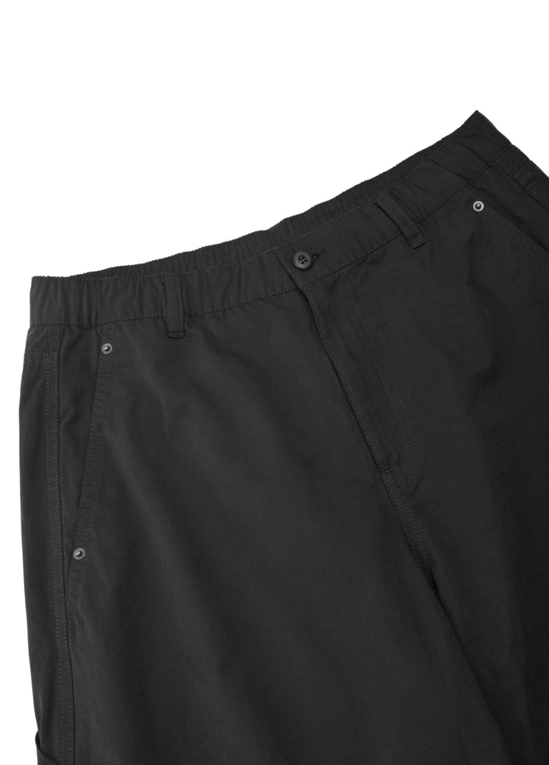 Pants / JNBY Cotton Blend Wide Leg Cargo Trousers Black-2