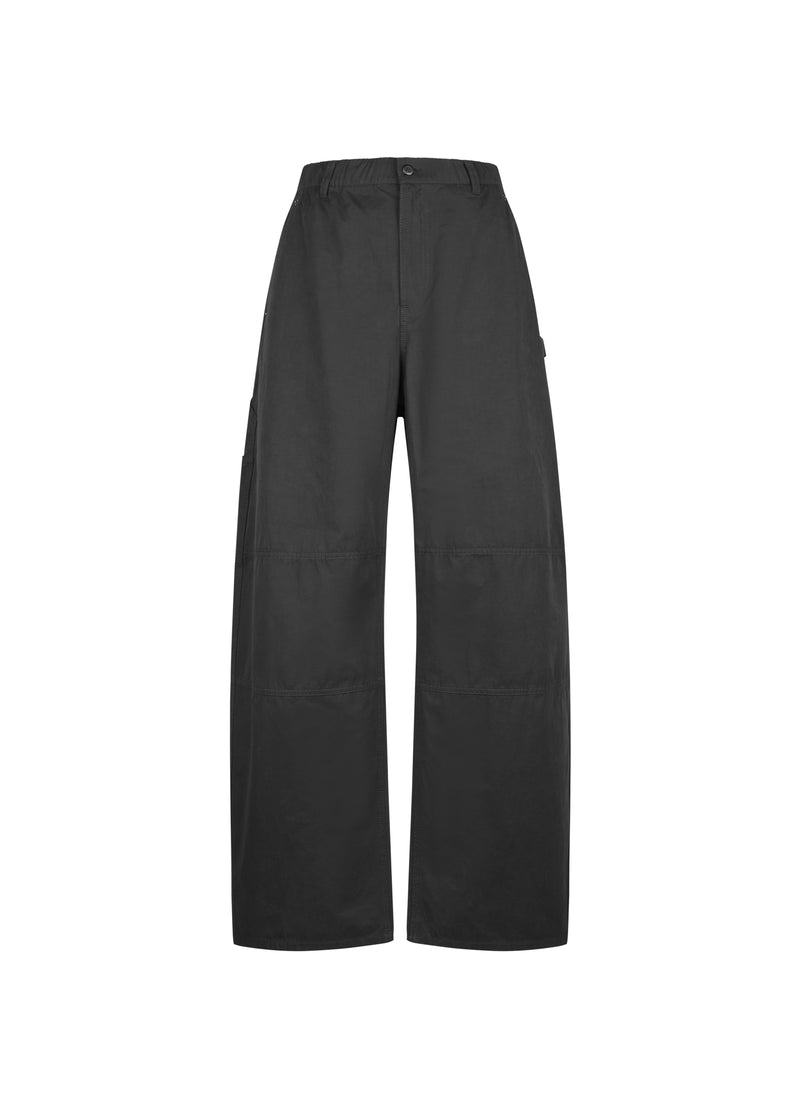 Pants / JNBY Cotton Blend Wide Leg Cargo Trousers Black-2