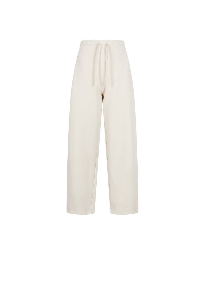 Pants / JNBY Cotton Straight-Leg Drawstring Trousers Beige-2