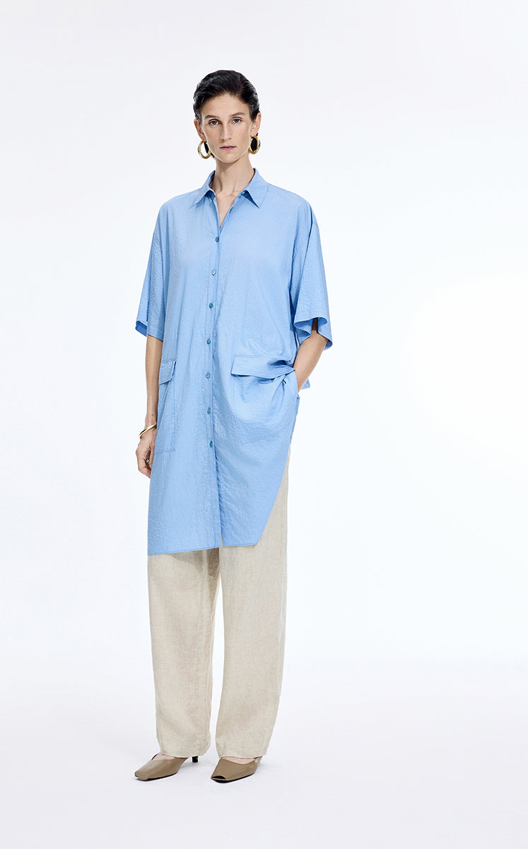 Pants / JNBY Dew-Retted Linen Wide-Leg Pants Natural-1