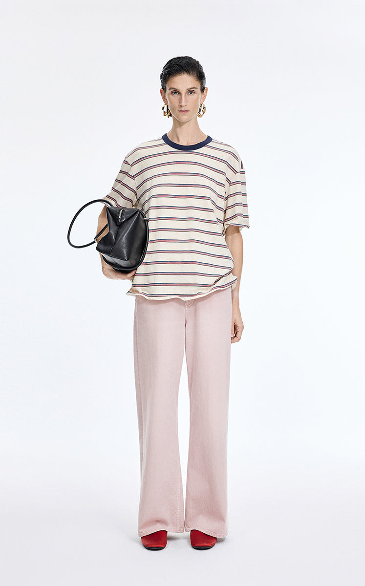 Pants / JNBY Flared Denim Long Pants Dusty Pink-1