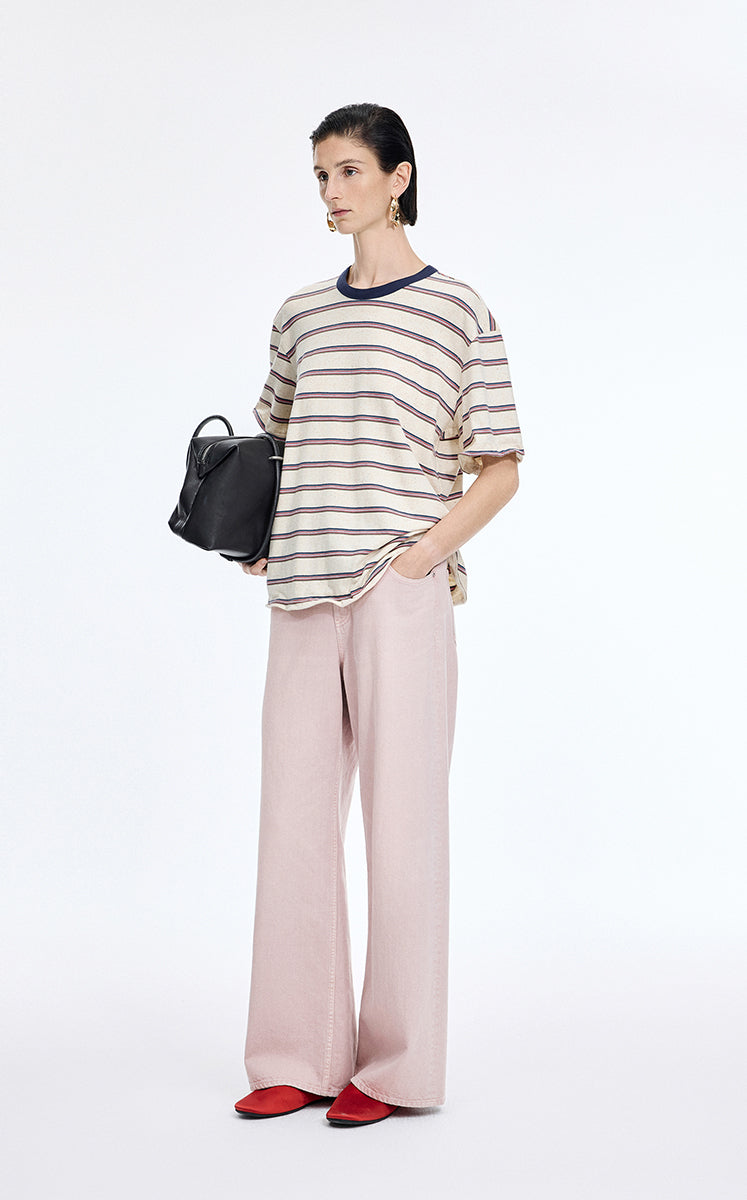 Pants / JNBY Flared Denim Long Pants Dusty Pink-1