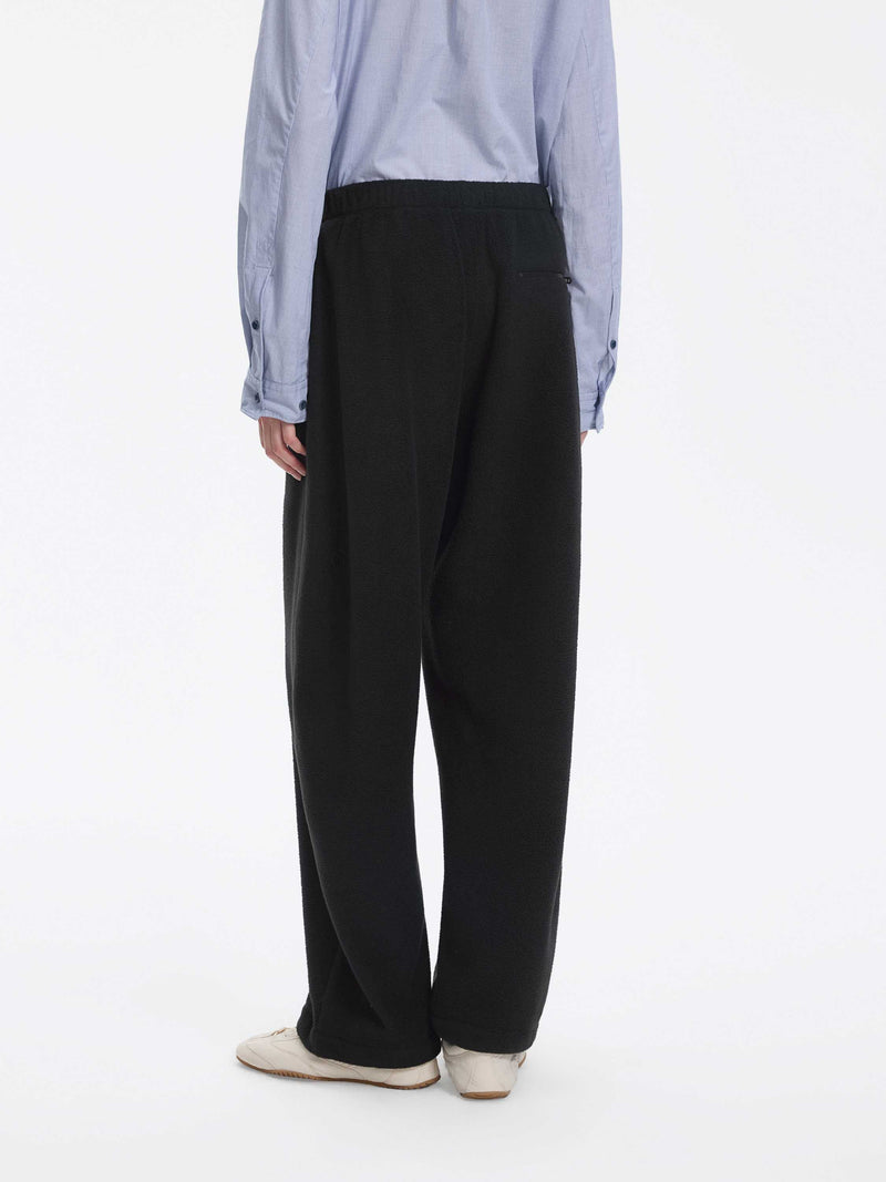 Pants / JNBY Fleece Banana Cut Drawstring Trousers Near Black-1