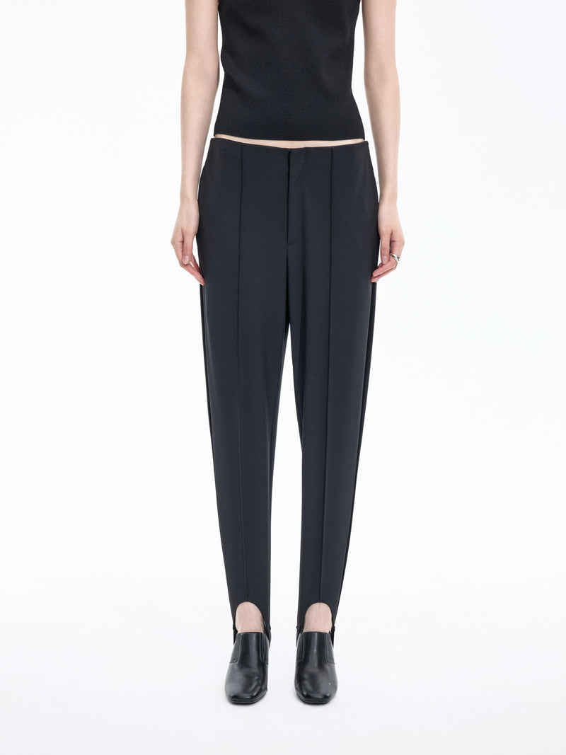 Pants / JNBY Nylon Blend Tapered Trousers Black-2