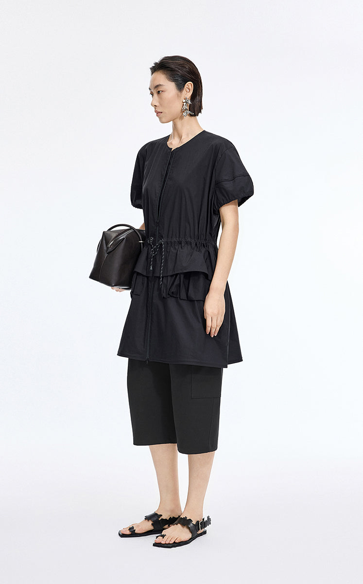 Pants / JNBY Relaxed Cargo Cropped Pants Black-1