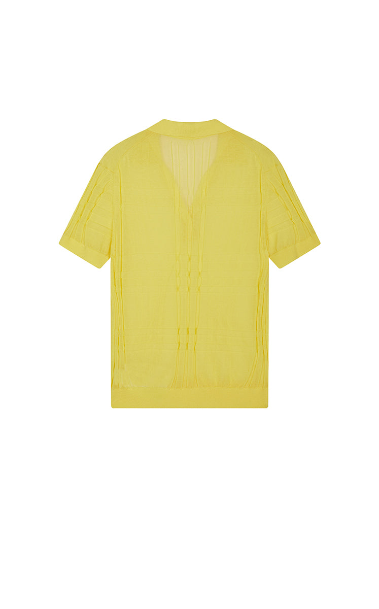 Polo Shirt / JNBY Layered Two-Piece Textured Jacquard Knit Polo