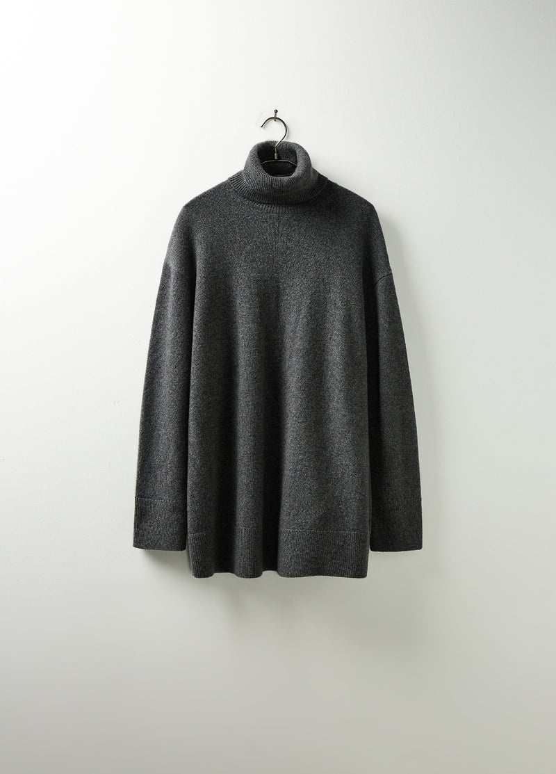 Sweater / JNBY Relaxed Fit Cashmere Turtleneck Dark Grey