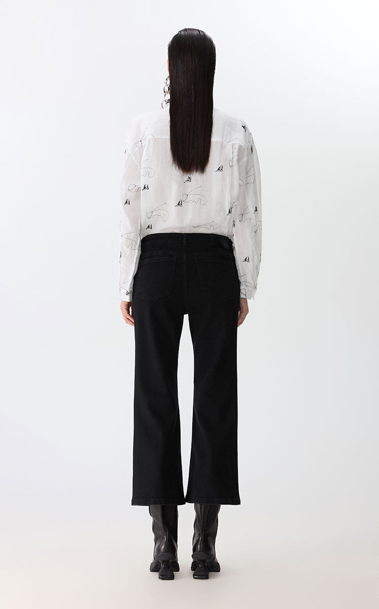 Shirt / JNBY Eco Embroidered Linen Shirt