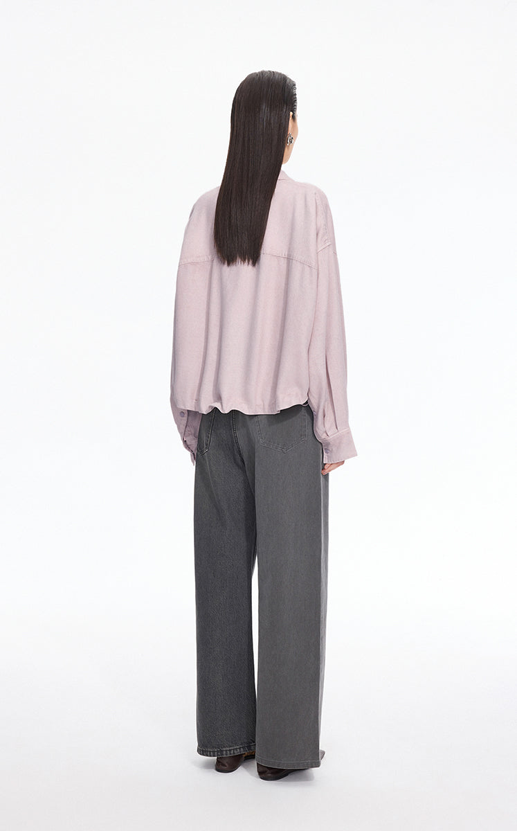 Shirt / JNBY Oversized Batwing Sleeves Lyocell Shirt