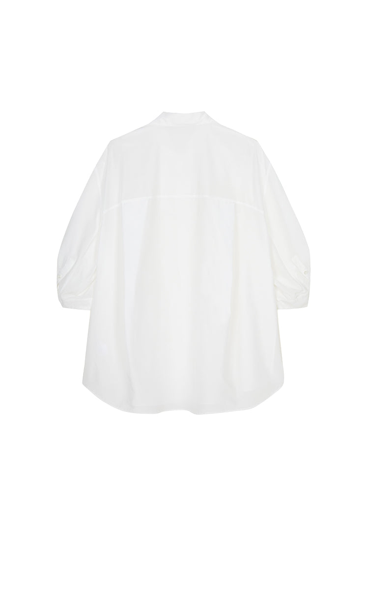 Shirt / JNBY Silk Cotton Oversized Short Sleeve Shirt
