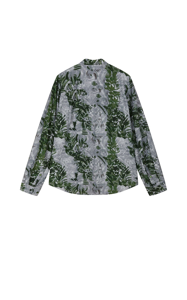 Shirt / JNBY Cotton Silk Oversized Printed Shirt