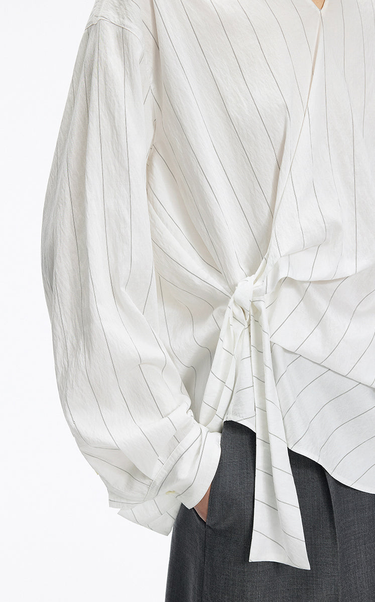 Shirt / JNBY Modal Blend Pleated Hem Oversized Shirt