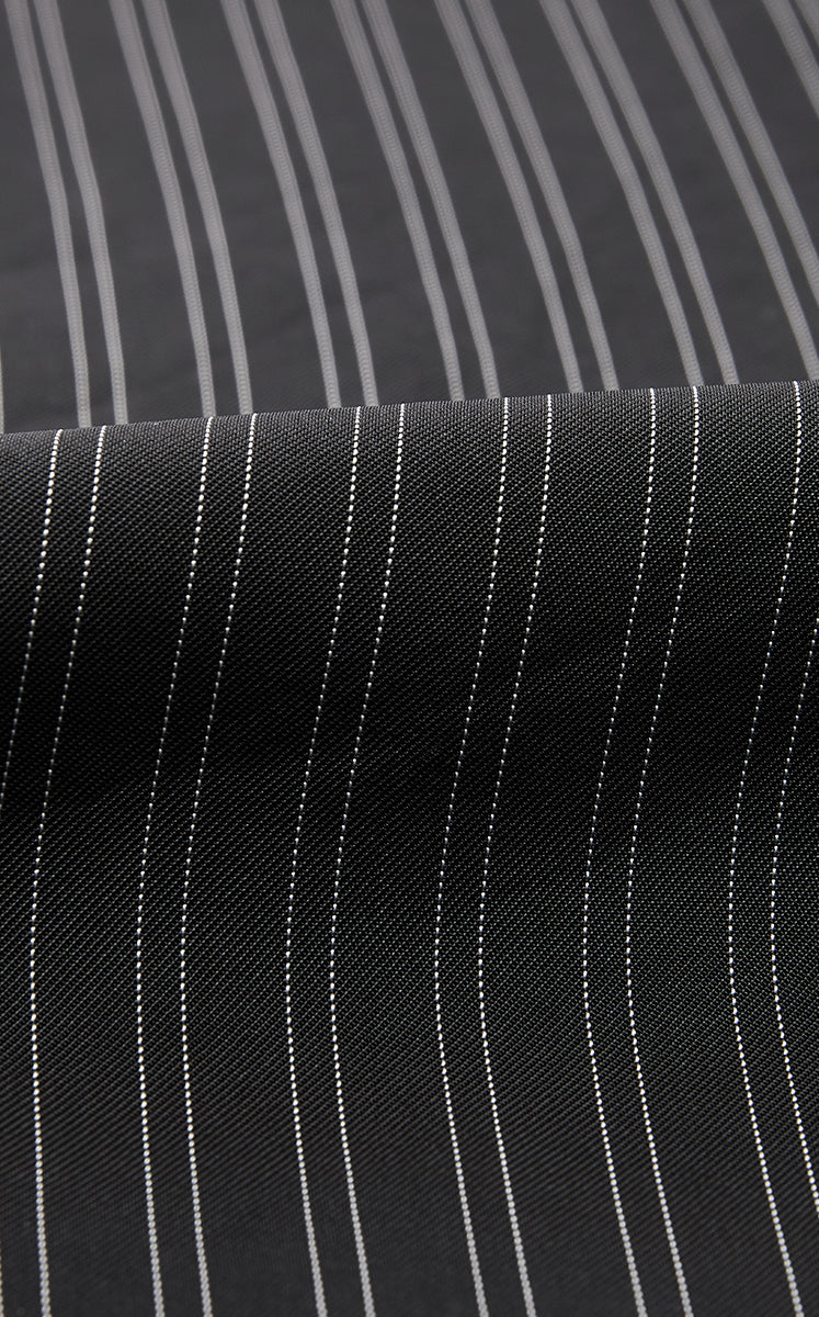 Shirt / JNBY Cupro Relaxed Stripe Shirt Black & White Stripe / Check-3