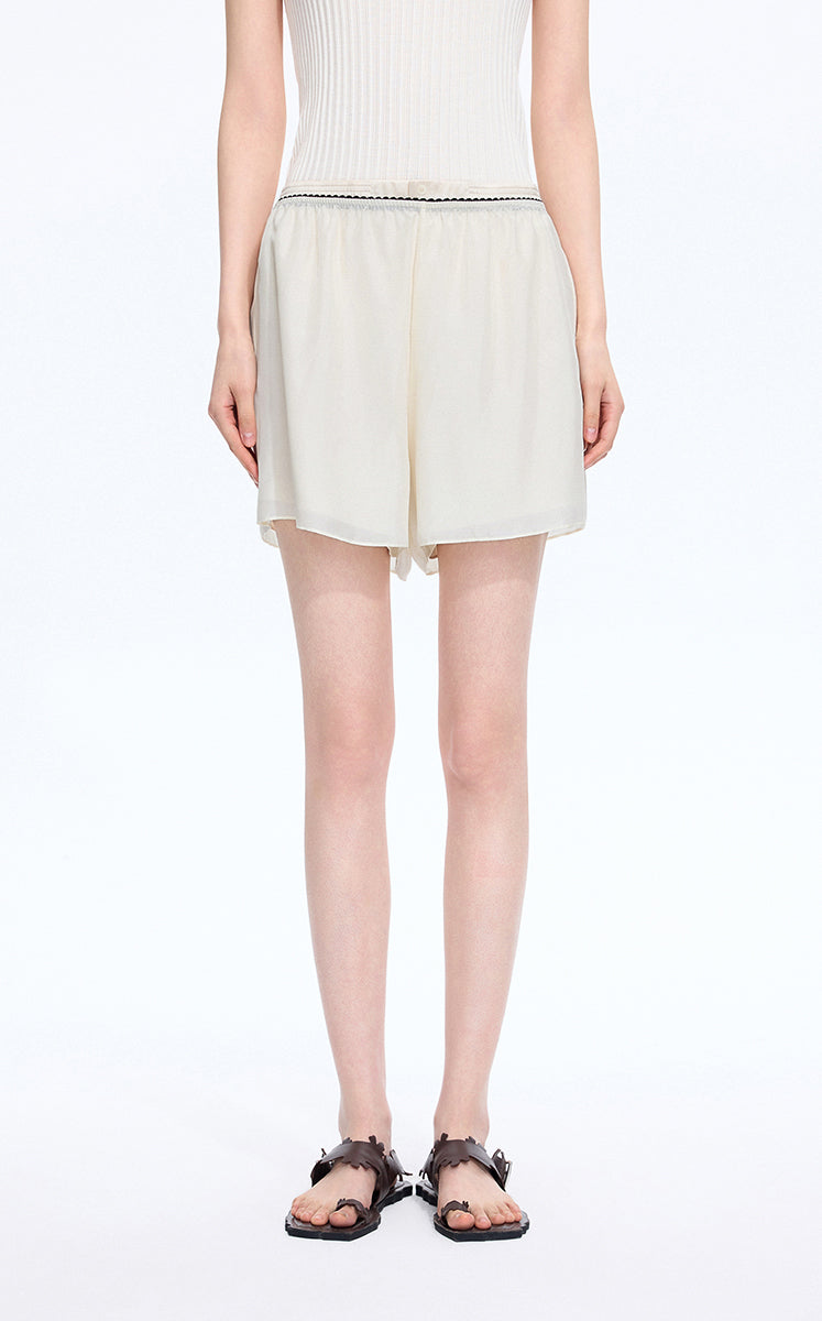 Shorts / JNBY Silk Wide-Leg Shorts Cream