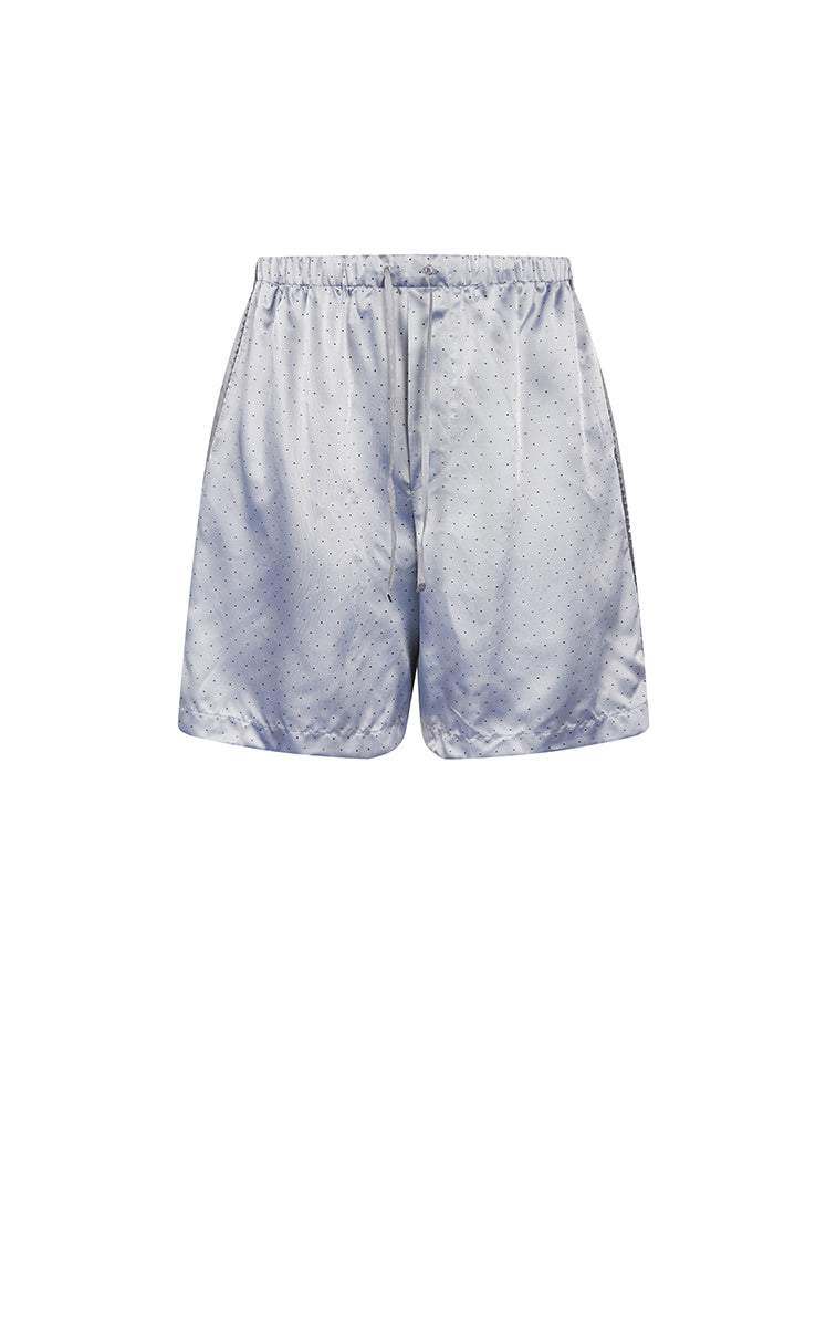 Shorts / JNBY Cupro Wide-Leg Drawstring Shorts Grey-1