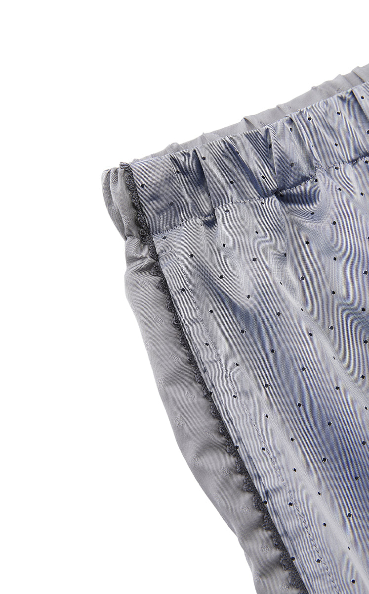 Shorts / JNBY Cupro Wide-Leg Drawstring Shorts Grey-1