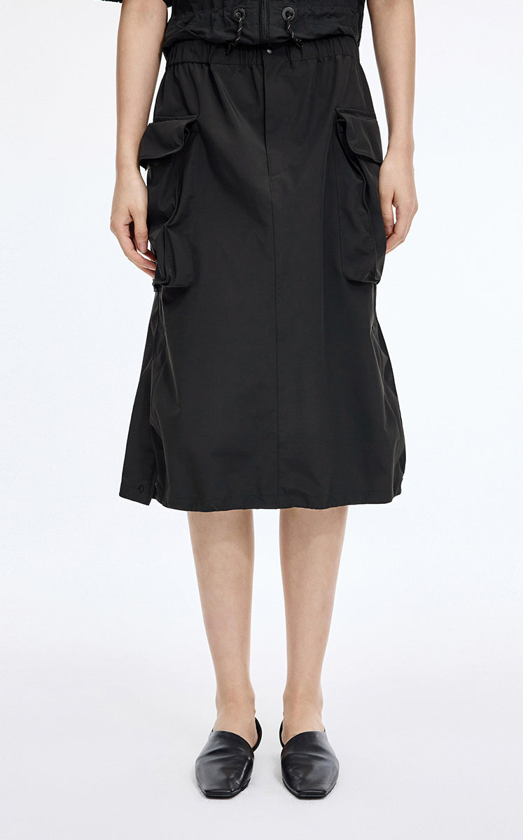 Skirt / JNBY H-Shaped Waterproof Drawstring Skirt Black