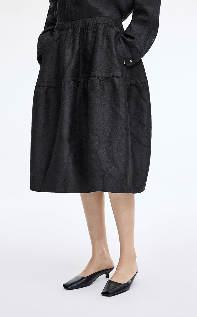 Skirt / JNBY Jacquard Balloon Midi Skirt