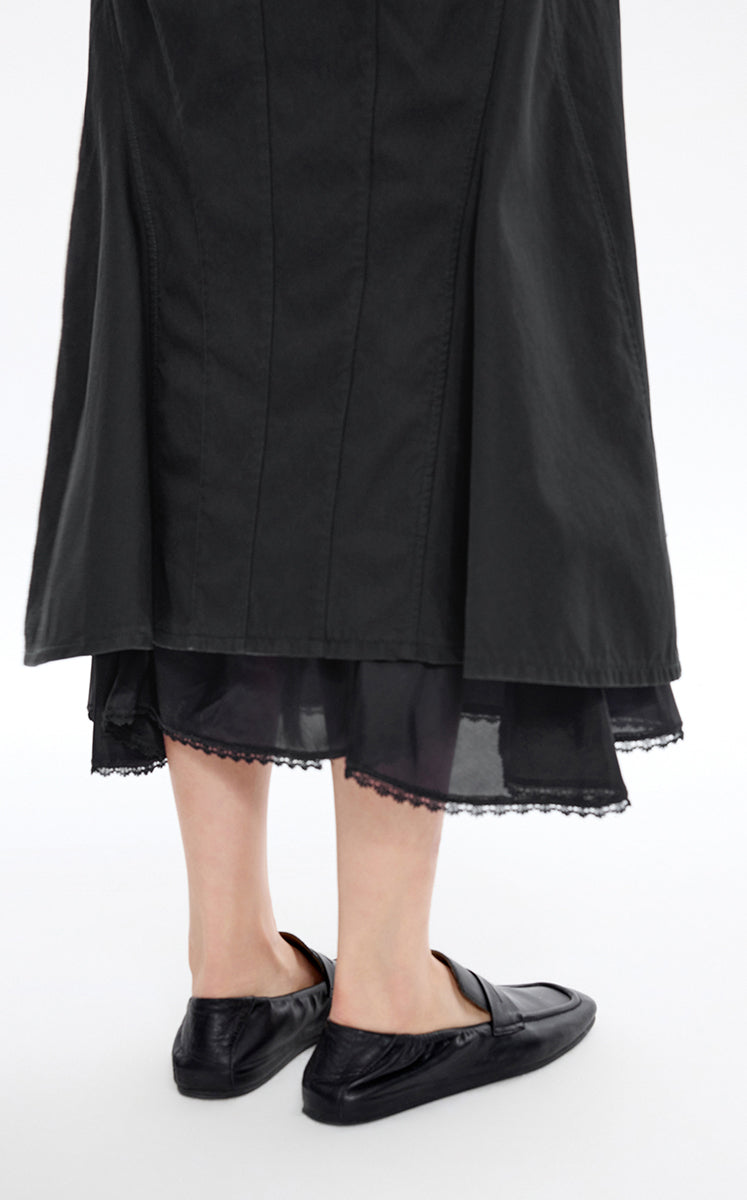 Skirt / JNBY Mid-Length Straight Cotton Skirt