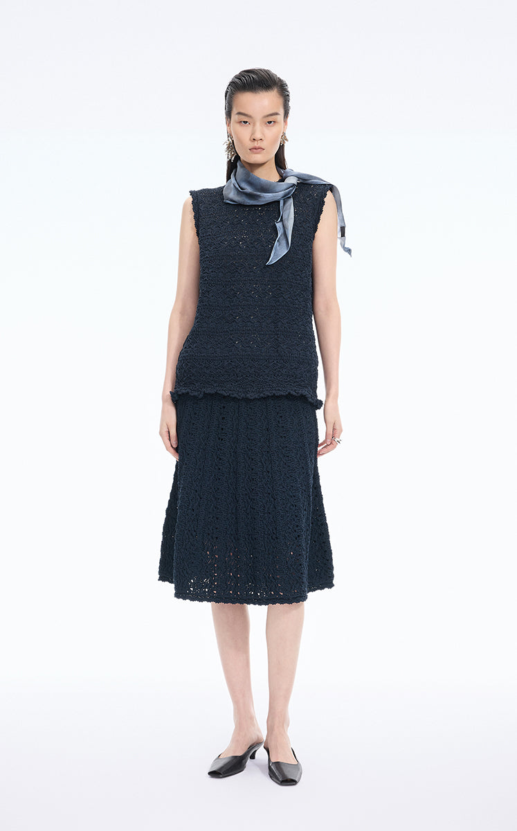 Skirt / JNBY Stretch A-Line Mid-Length Skirt