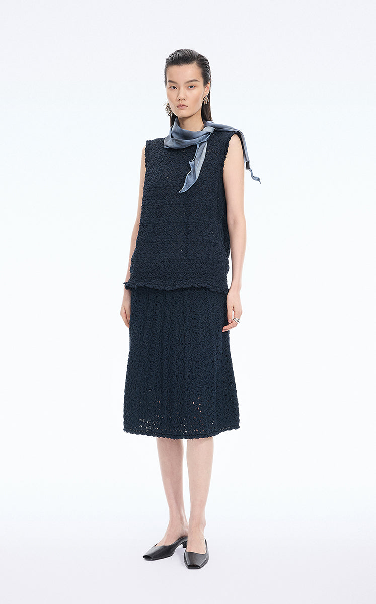 Skirt / JNBY Stretch A-Line Mid-Length Skirt