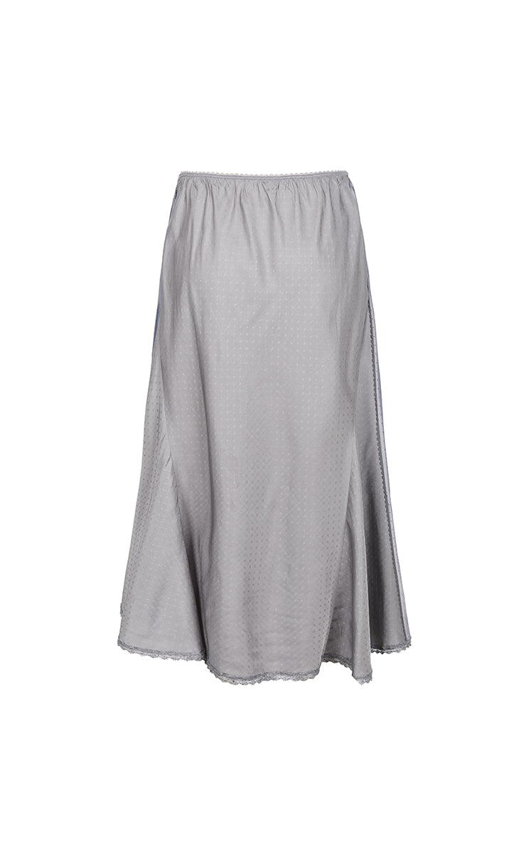 Skirt / JNBY Cupro Jacquard Midi Skirt Grey-1