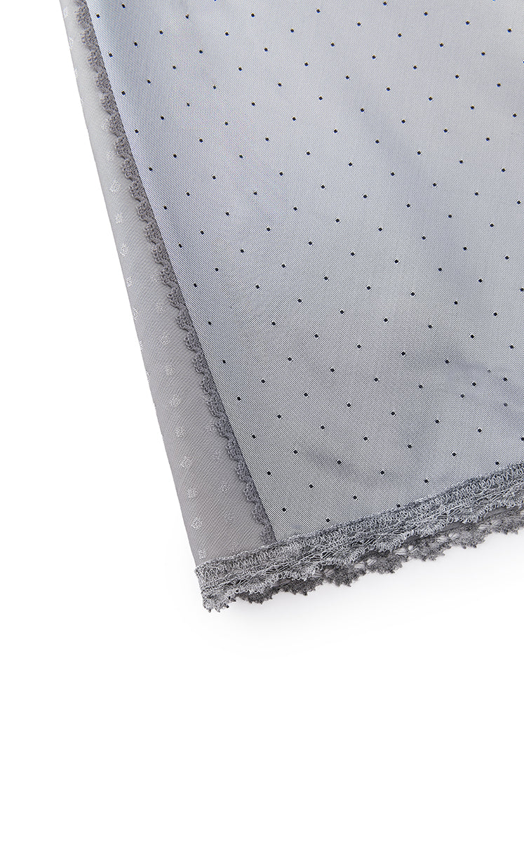 Skirt / JNBY Cupro Jacquard Midi Skirt Grey-1
