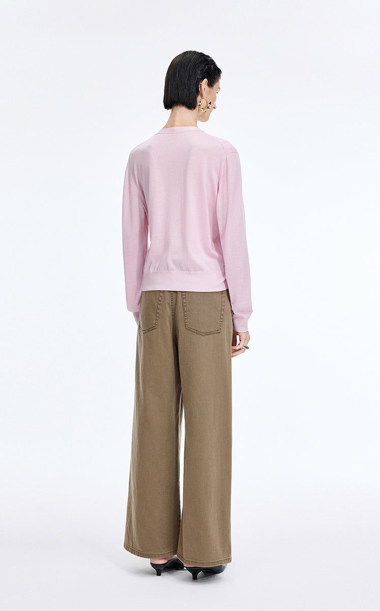 Sweater / JNBY Basolan Wool Long Sleeve Knit Pullover