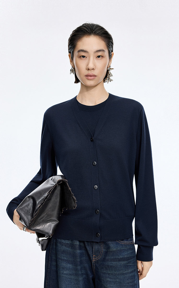 Sweater / JNBY Basolan Wool Long Sleeve Knit Pullover