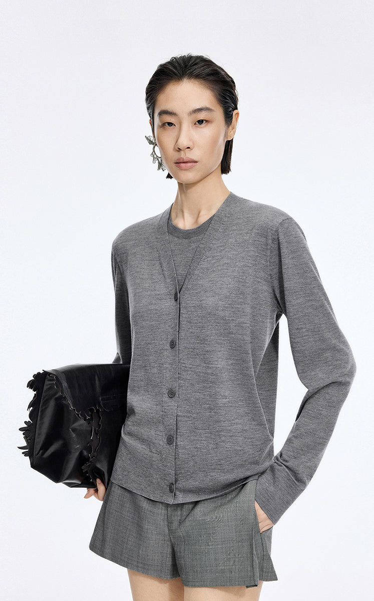 Sweater / JNBY Basolan Wool Long Sleeve Knit Pullover