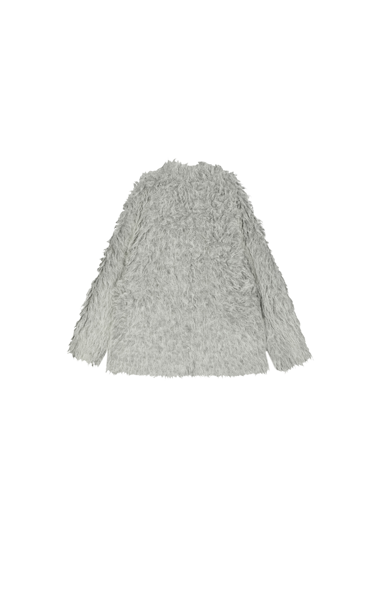Sweater / JNBY Faux-fur texture Alpaca-Blend Long Cardigan