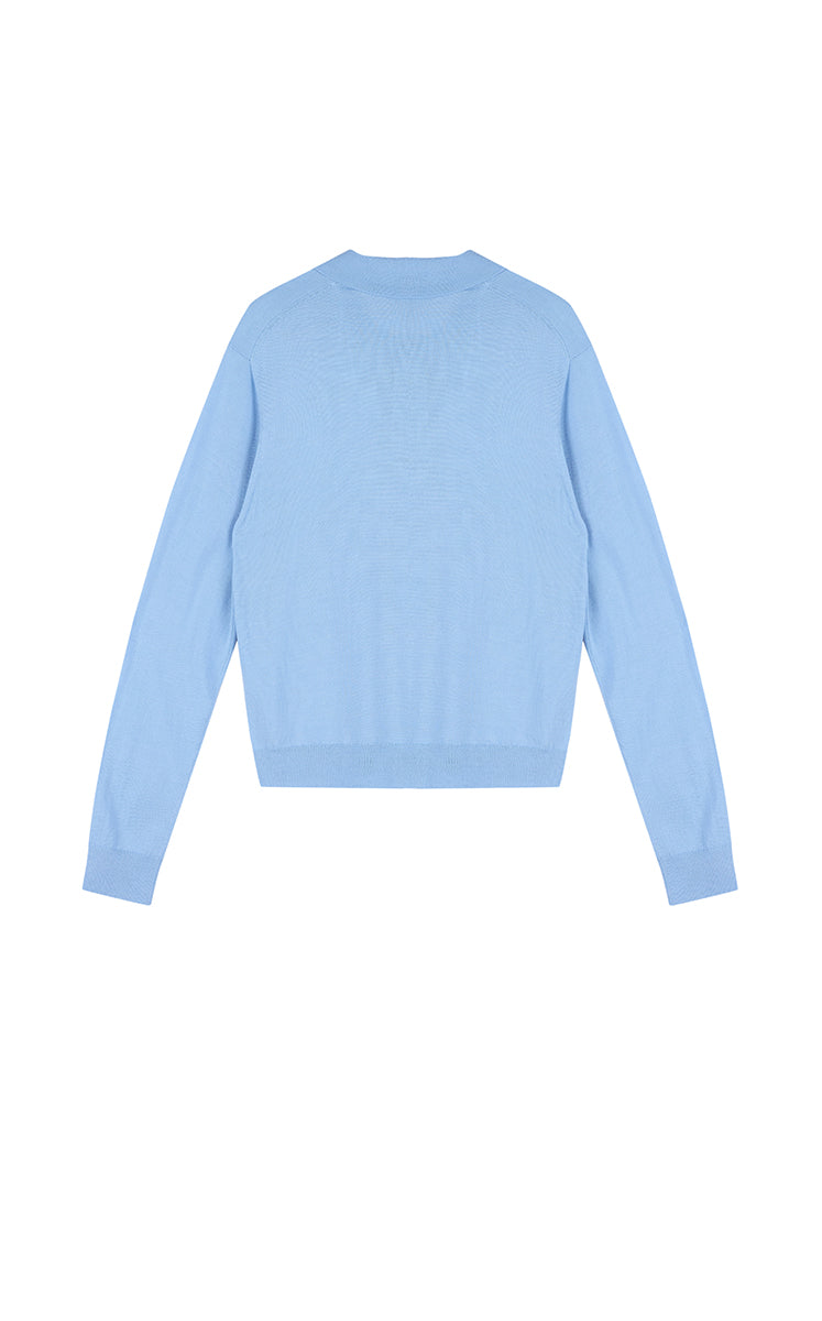 Sweater / JNBY H-Line Wool-Silk Cashmere Polo Knit