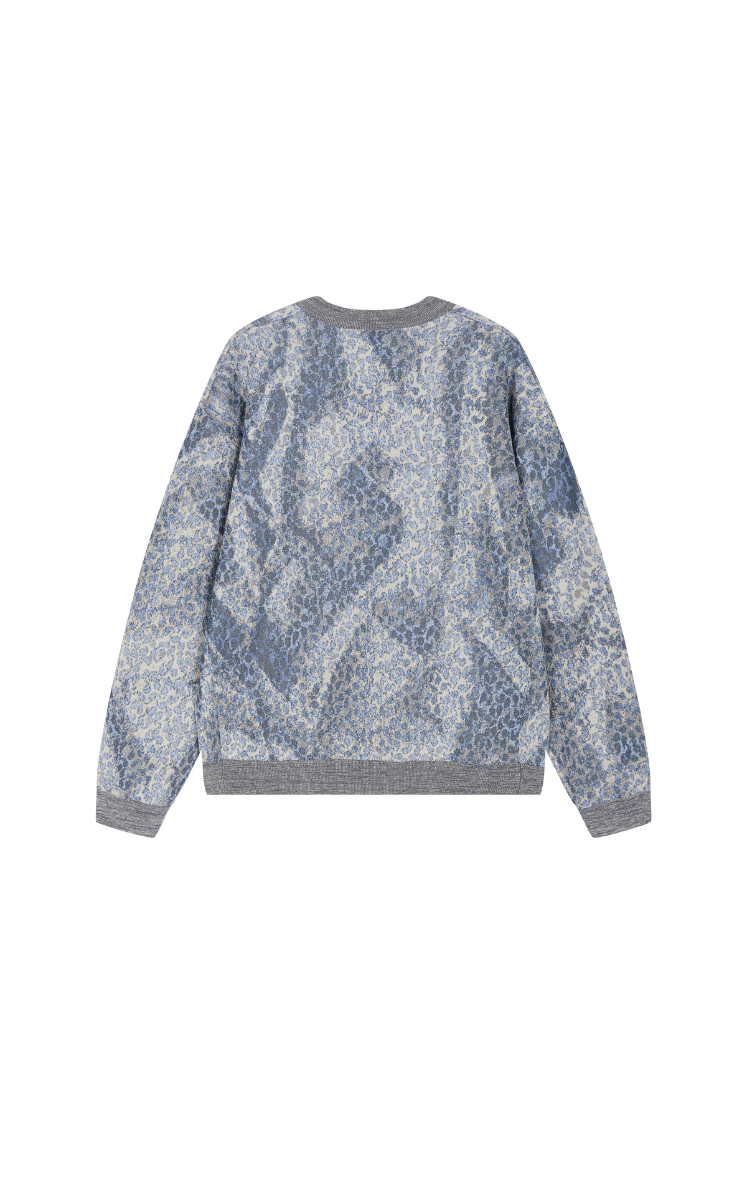 Sweater / JNBY Herringbone Pleated V-Neck Pullover