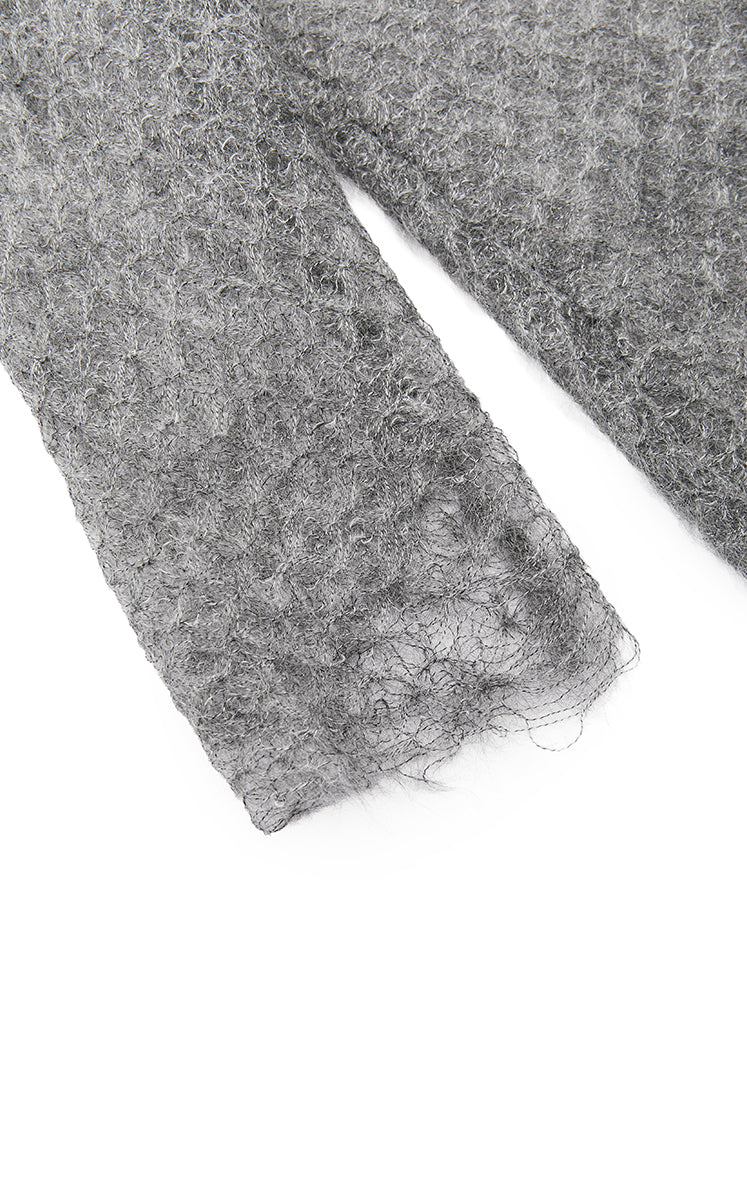 Sweater / JNBY Mohair Oversized Long Sleeve Pullover
