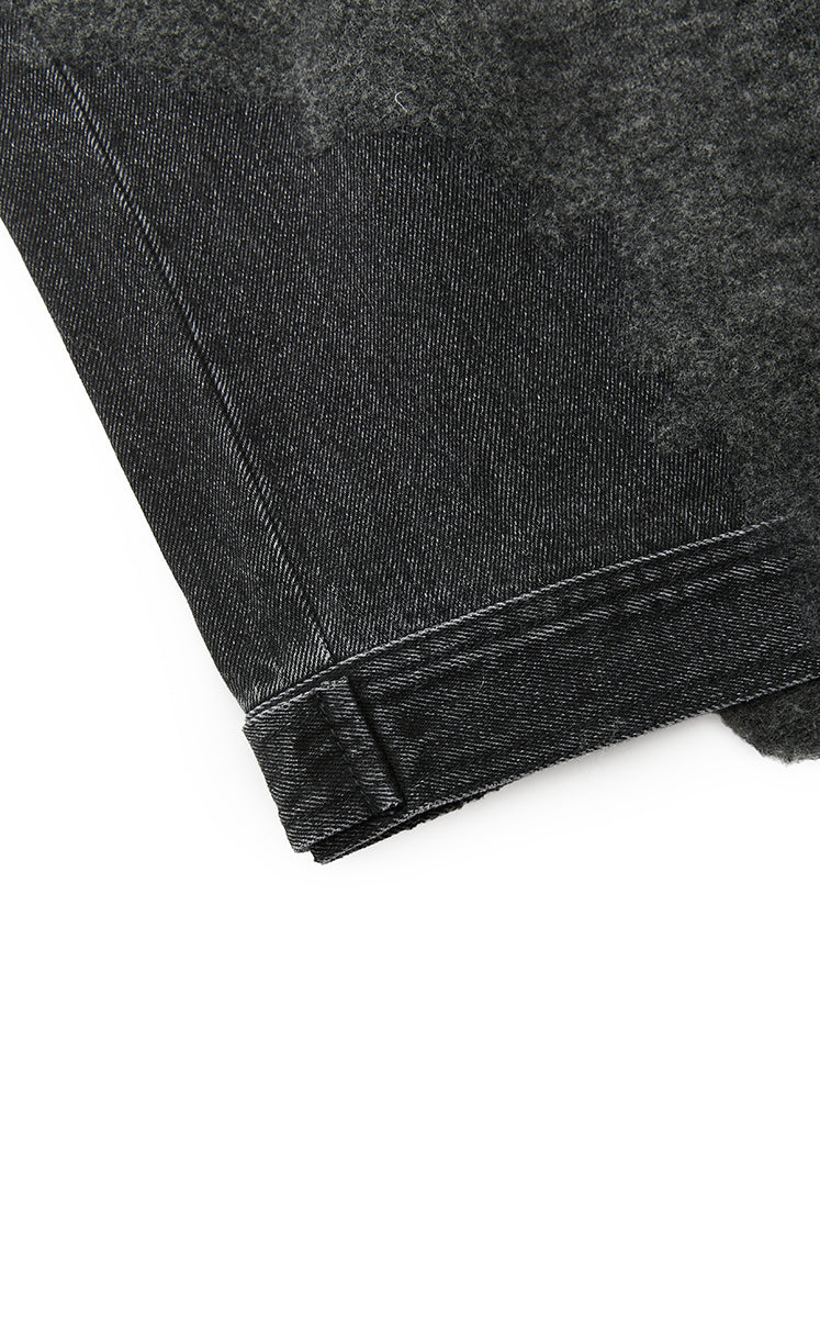 Sweater / JNBY Oversized Knitted Denim Panel Pullover