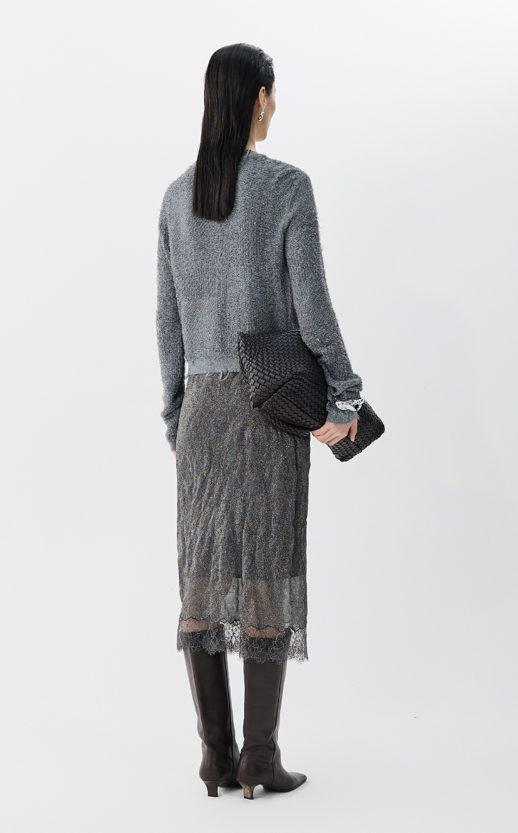 Sweater / JNBY Slim Fit Cropped Cardigan