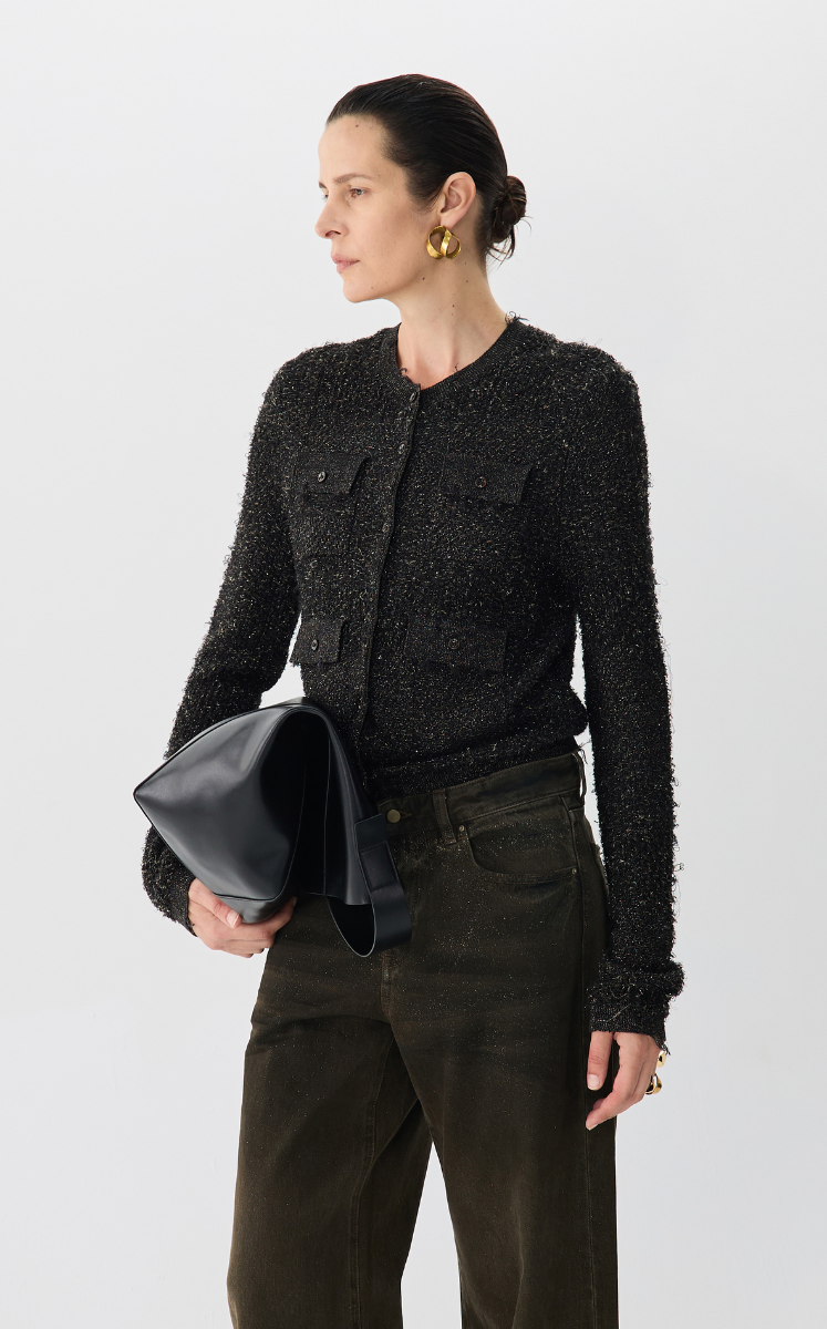 Sweater / JNBY Slim Fit Cropped Cardigan