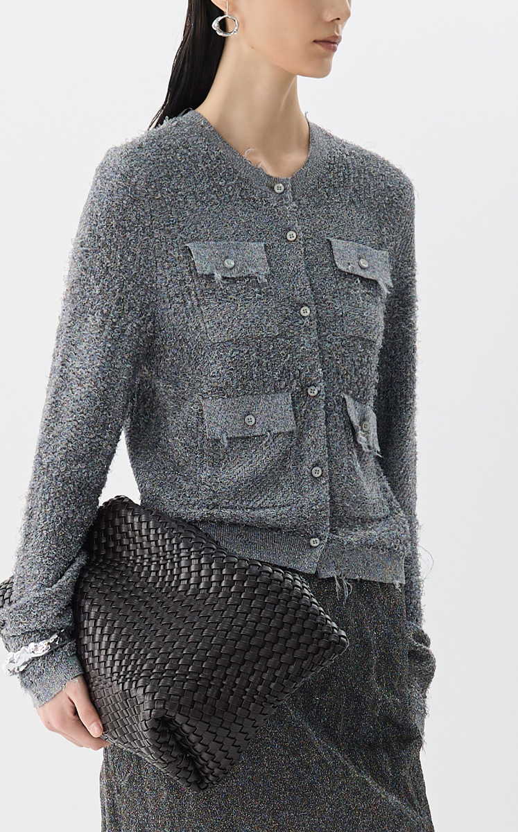 Sweater / JNBY Slim Fit Cropped Cardigan