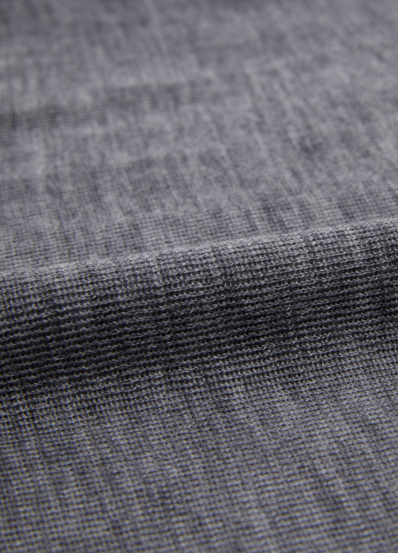 Sweater / JNBY Merino Wool Ribbed Turtleneck Medium Heather Gray-3