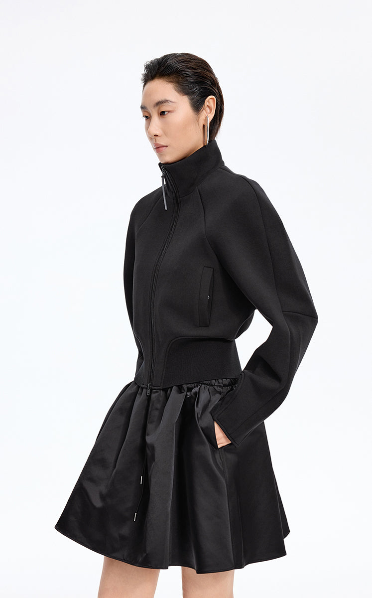 Sweatshirt / JNBY Cropped Air-Layer Sweatshirt