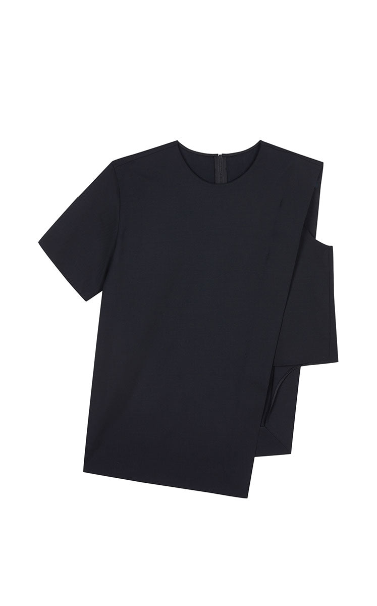 T-Shirt / JNBY Asymmetric Wool Blouse