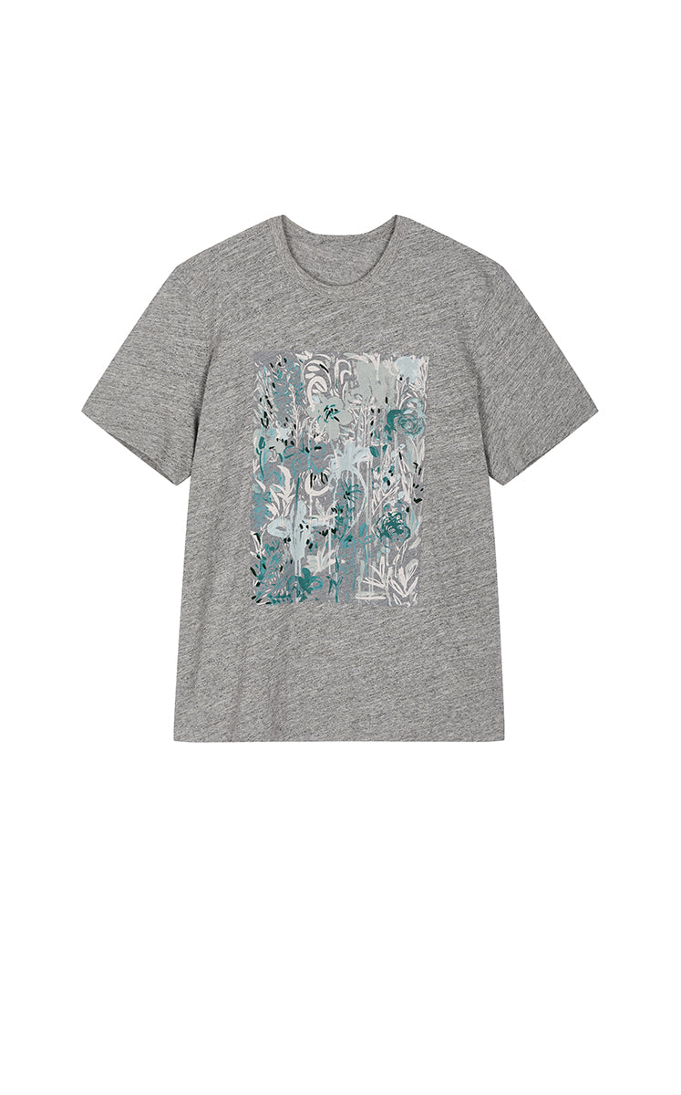 T-Shirt / JNBY Botanical Floral Graphic Cotton Tee