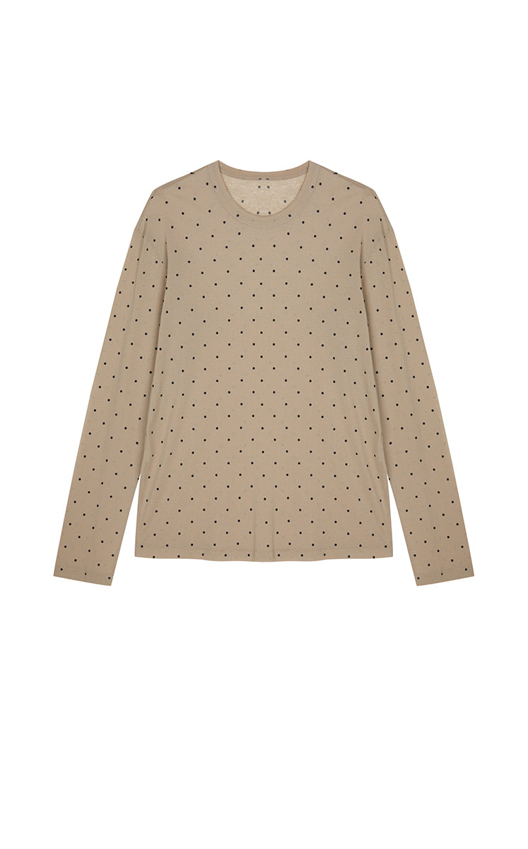 T-Shirt / JNBY Cotton Long Sleeve Relaxed T-Shirt